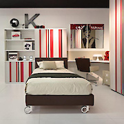 Меблевий ролик OgTM серії Rotola 150 Zama зі стопором алюміній / сірий