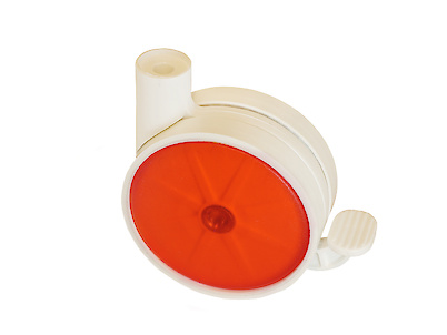 Меблевий ролик OgTM DISKY 2 NYLON 8.3, червоний/білий