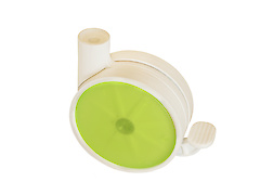 Меблевий ролик OgTM серії Disky2 зі стопором зелений/білий