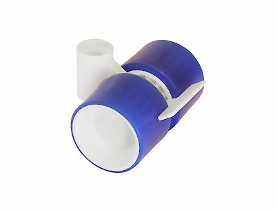 Мебельный ролик OgTM FORMULA 40 NYLON 2.7, белый/голубой