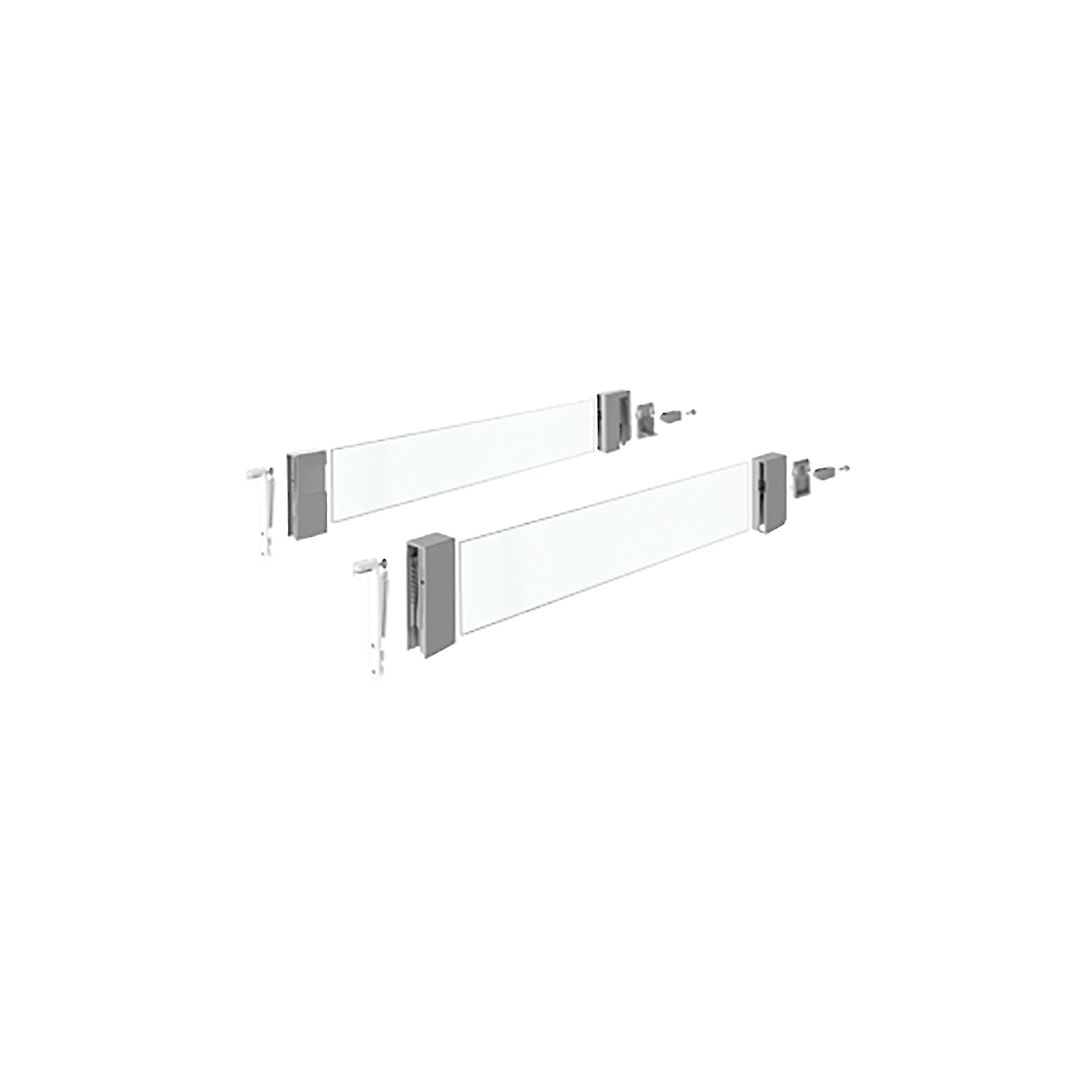 Комплект надставок на бок ящика Hettich InnoTech Atira DesignSide из стекла h=144 L=520 серый