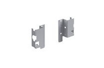 Крепление (соединитель) задней стенки ящика Hettich InnoTech Atira h=54 мм серебристое левое