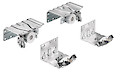 Комплект фурнитуры Top Line XL Hettich для передней двери EB=33 (16-22мм) для шкафа с 2 дверьми (верхние ролики)