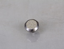 Меблева ручка-кнопка Giusti РГ 577 WPO761.000.00C8 залізо біле вінтажне