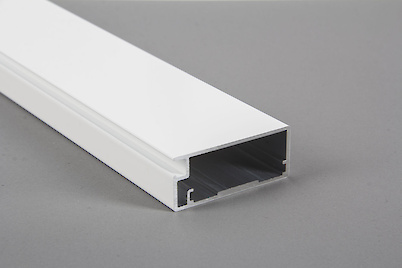 Фасадный алюминиевый профиль М12 L=5950 мм белый