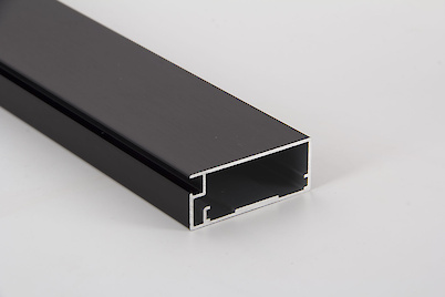 Фасадный алюминиевый профиль М12 L=5950 мм черный BRUSH