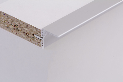 Профиль в верхний модуль для фасадов без ручек (ФБР)  L=5950 мм серебро