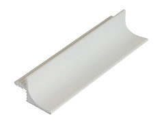 Профіль у верхній модуль для фасадів без ручок білого кольору (Профіль ФБР)