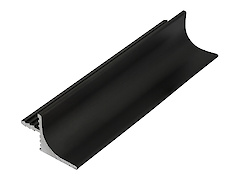 Профіль у верхній модуль для фасадів без ручок чорного кольору (Профіль ФБР)