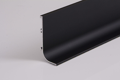 Профиль L образный для фасадов без ручек (ФБР) L=5950 мм черный