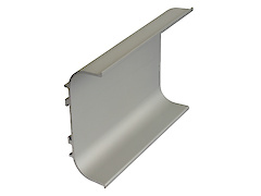 Профіль алюмінієвий для фасадів без ручок С-подібний довжина 5,95м алюмінієвого кольору (Профіль ФБР С) (ціна 1пог.м)