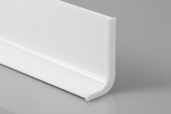 Заглушка правая белая к профилю ФБР L-образному