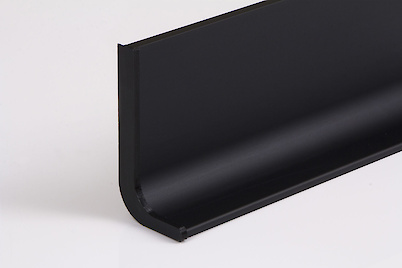 Заглушка левая профиля L для фасадов без ручек (ФБР) черный