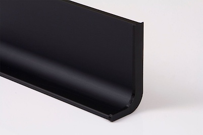 Заглушка правая профиля L для фасадов без ручек (ФБР) черный