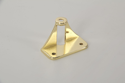 Адаптер АК-11 Falso Stile для крепления мебельной ручки на складные фасады из алюминиевых фасадных профилей, золото глянец