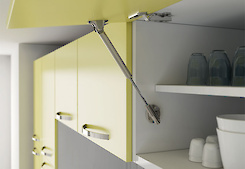 Газовый лифт K12 Italiana Ferramenta для автоматического открывания фасадов вверх длина 355мм N60