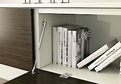 Газовый лифт K12 Italiana Ferramenta для открывания фасадов вниз длина 244мм