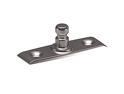 Кріплення газового ліфта K12 Italiana Ferramenta до боковини під прикручування в кольорі нікель