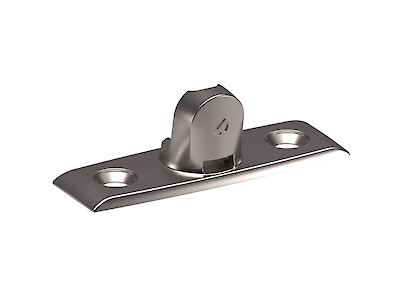 Кріплення газового ліфта K12 Italiana Ferramenta до фасаду під прикручування в кольорі нікель