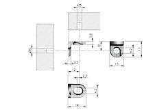 Кутове кріплення для полиць з ДСП Italiana Ferramenta