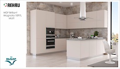 MDF-панель Rehau 19.6мм Rauvisio Brilliant Magnolia 1897L МT (Слоновая кость)