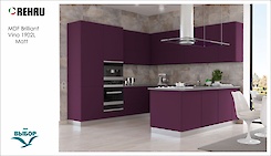 MDF-панель Rehau 19.6мм Rauvisio Brilliant Vino 1902L MT (Фиолетовый)
