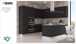 MDF-панель Rehau 19.6мм Rauvisio Brilliant Moro 1903L MT (Черный)