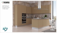 MDF-панель Rehau 19.6мм Rauvisio Brilliant Cappuccino 1918L MT (Капучино)
