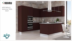 MDF-панель Rehau 19.6мм Rauvisio Brilliant Marrone 1905L МT (Шоколадный)