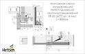 Напрямна Hettich Quadro 25 часткового висування L=300 мм, ДСП 16мм, права