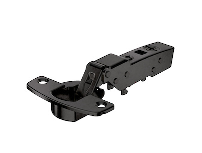 Петля Hettich Sensys 8645i полунакладная с доводчиком, угол открывания 110°, черный обсидиан