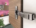 Петля дизайнерская Hettich половинчатая (полунакладная) Sensys 8645i со встроенным демпфером с углом открывания 110º в цвете черный обсидиан