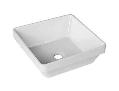 Частково врізний умивальник для ванної кімнати Bulsan Minima incasso квадратний 370x370x140