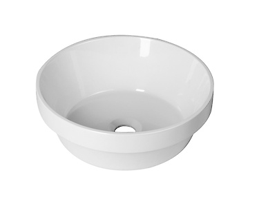 Частково врізний умивальник для ванної кімнати Bulsan Minima incasso круглий d=370