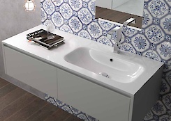 Умивальник для ванної кімнати Bulsan ZEN 1205x460x140 правий