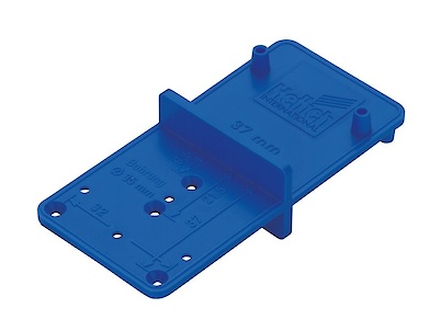 Шаблон MultiBlue для розмітки отворів під чашку, ­монтажні планки та стяжку Hettich