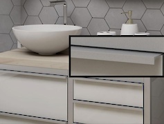 Ручка - профіль алюмінієвий В9 алюміній BRUSH