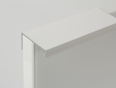 Мебельная ручка-профиль алюминиевая В9 L=5950мм белый