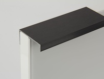 Меблева ручка-профіль алюмінієва В9 L=5950мм чорний Brush