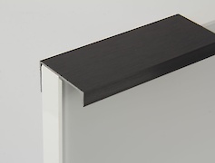 Мебельная ручка - профиль алюминиевая В9 черный BRUSH длина 5950мм