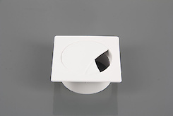 Заглушка під дроти Poliplast квадратна 74x74 білий