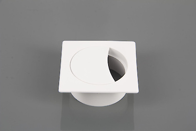 Заглушка под провода Poliplast квадратная 74x74мм белый