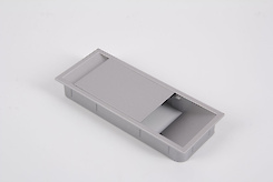 Заглушка під дроти Poliplast прямокутна 150x62 алюміній