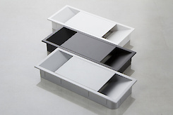 Заглушка под провода Poliplast прямоугольная черная