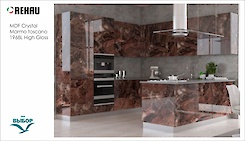 MDF-панель Rehau 19мм Crystal Decor Marmo toscana 1968L 19.0 HG