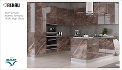 MDF-панель Rehau 19мм Crystal Decor Marmo romano 1969L HG (Мрамор Романо)