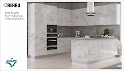 MDF-панель Rehau 19мм Crystal Decor Marmo bianco 1970L HG