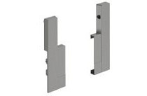 Соединитель алюминиевой передней Hettich панели InnoTech Atira, 144, левая и правая, серый