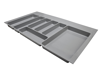 Лоток для столових приладів Volpato для модуля шириною 900мм (840x490), сірий