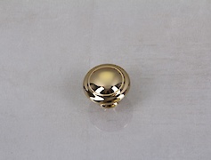 Мебельная ручка-кнопка Giusti РГ 549 WPO2025/30.00GP золото глянцевое